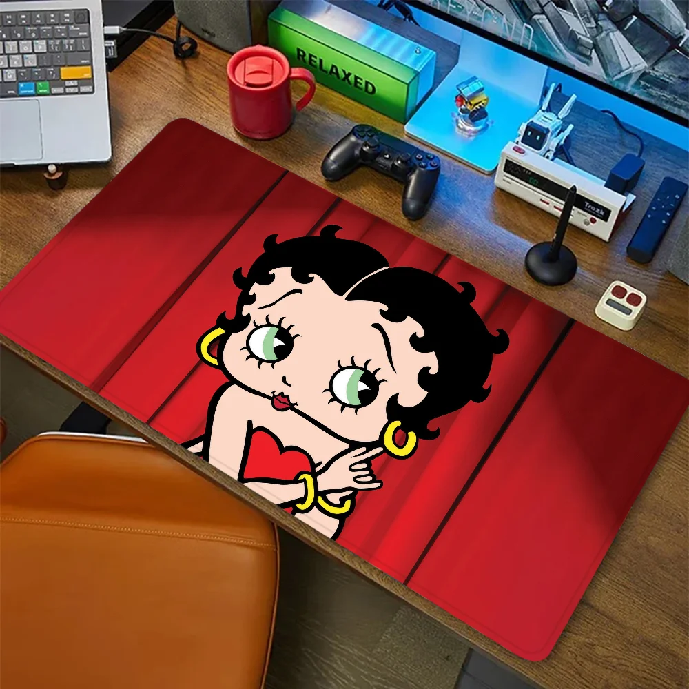 

Cute B-Betty-Boop Mousepad Mousepad New Arrivals Large Gaming Mousepad L XL XXL Gamer Mouse Pad Size For Keyboards Mat