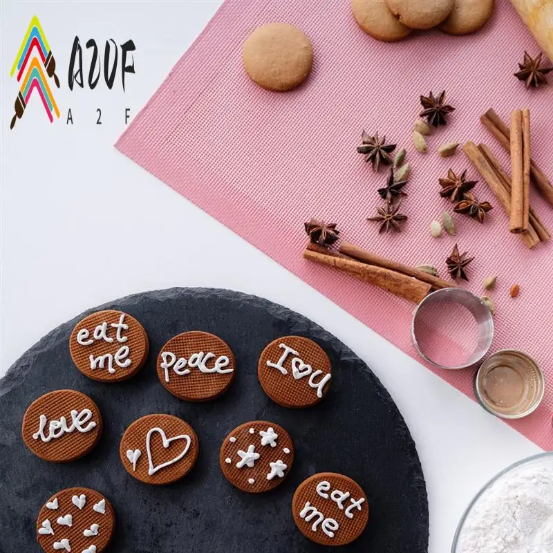 

A20F-2PCS Perforated Baking Mats Pink Mat For Half Sheet,Non-Stick Reusable Oven Liners For Making Bread/Pastry