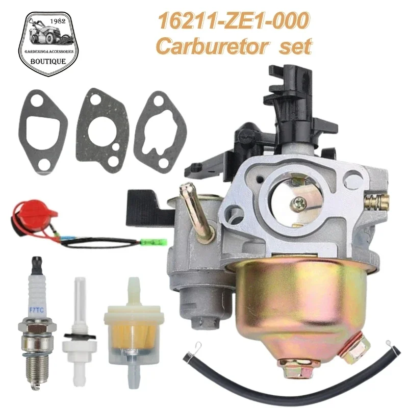 

Carburetor for Honda Gx120 GX140 Gx160 GX168 GX180 Gx200 5.5-6.5 HP Generators 168 Engine Motor 16211-ZE1-000 Accs