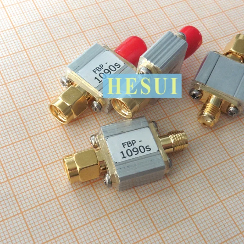 1090MHz ADS-B Aviation Band Bandpass SAW Filter SMA Interface