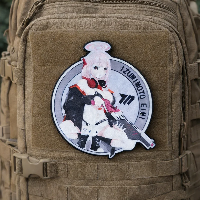 

Blue Archives Homo Peripheral Patch Print Tactical Gun Girl Badge Shirako Hoshino Nonomiya for Clothing Backpack Armband