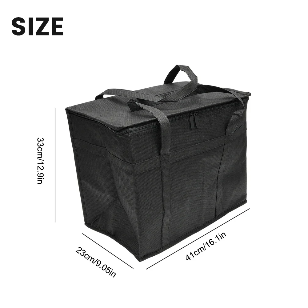 Portable Reusable Picnic Bag, Insulated Grocery Cooler Tote, Keep Food Hot or Cold, Great for Catering and Traveling