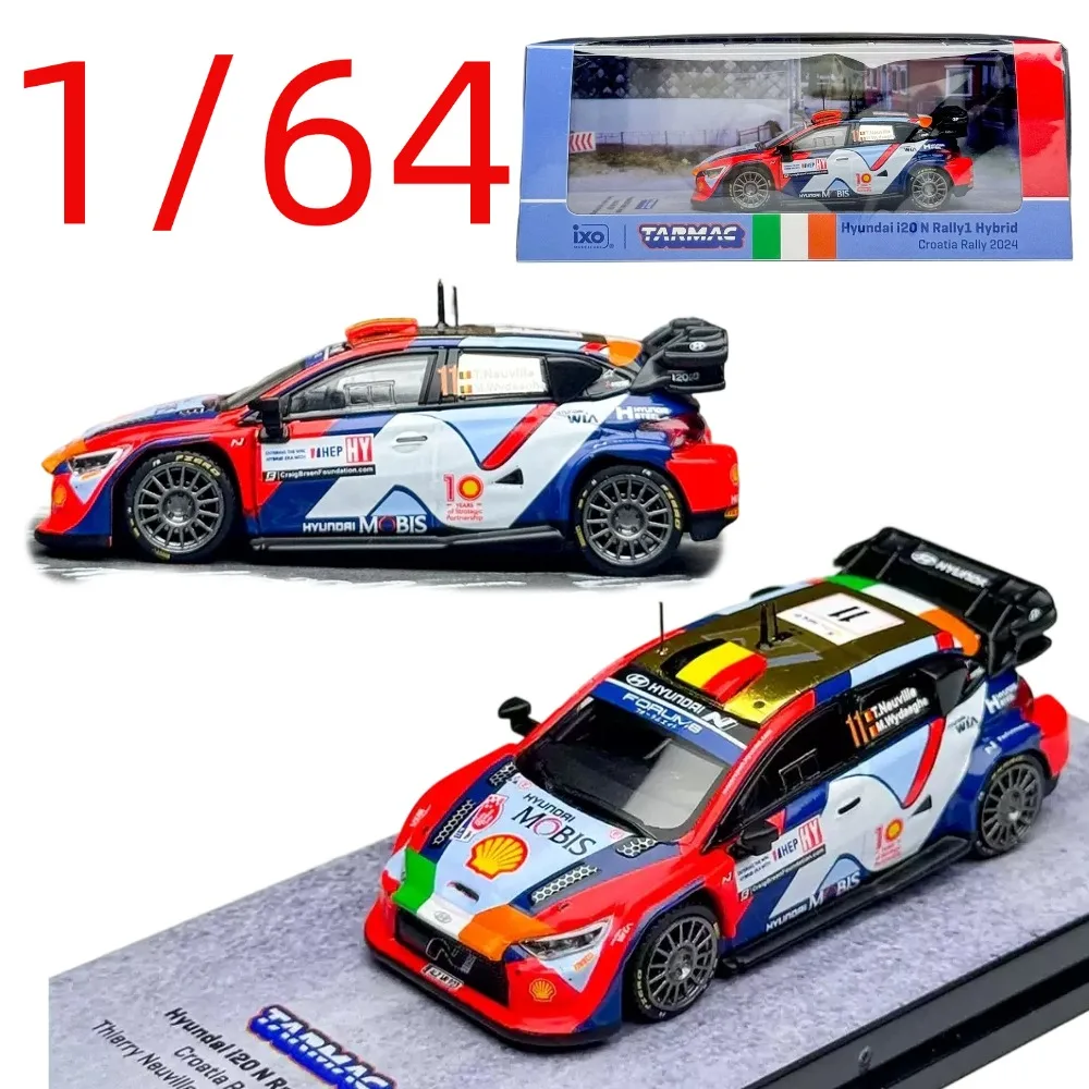 TW Diecast 1/64 Scale Hyundai I20 N Racing Car Model Alloy Hyundai I20 N Play Vehicles Toys Original Box Collection Display