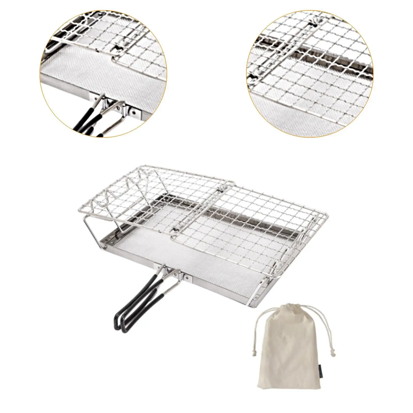 Réchaud de camping pliant, grille-pain, 2 tranches, camping, randonnée, fête, JxTo84