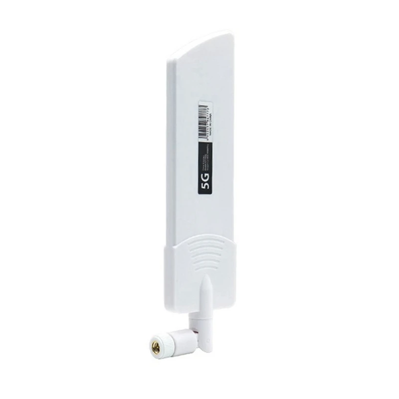 8PCS 5G/3G/4G/GSM Full Band Glue Stick Omni Wireless Smart Meter Router Module Gain 40Dbi Antenna, White SMA Male