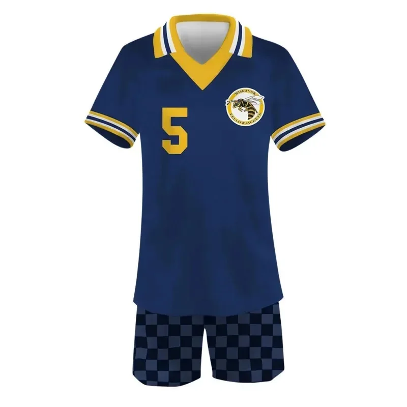 Conjunto de Disfraz Premium Yellowjackets 3D de la Serie de TV Americana, Unisex, Estilo Casual, Polo de Manga Corta, Pijama Corto, Ropa Deportiva