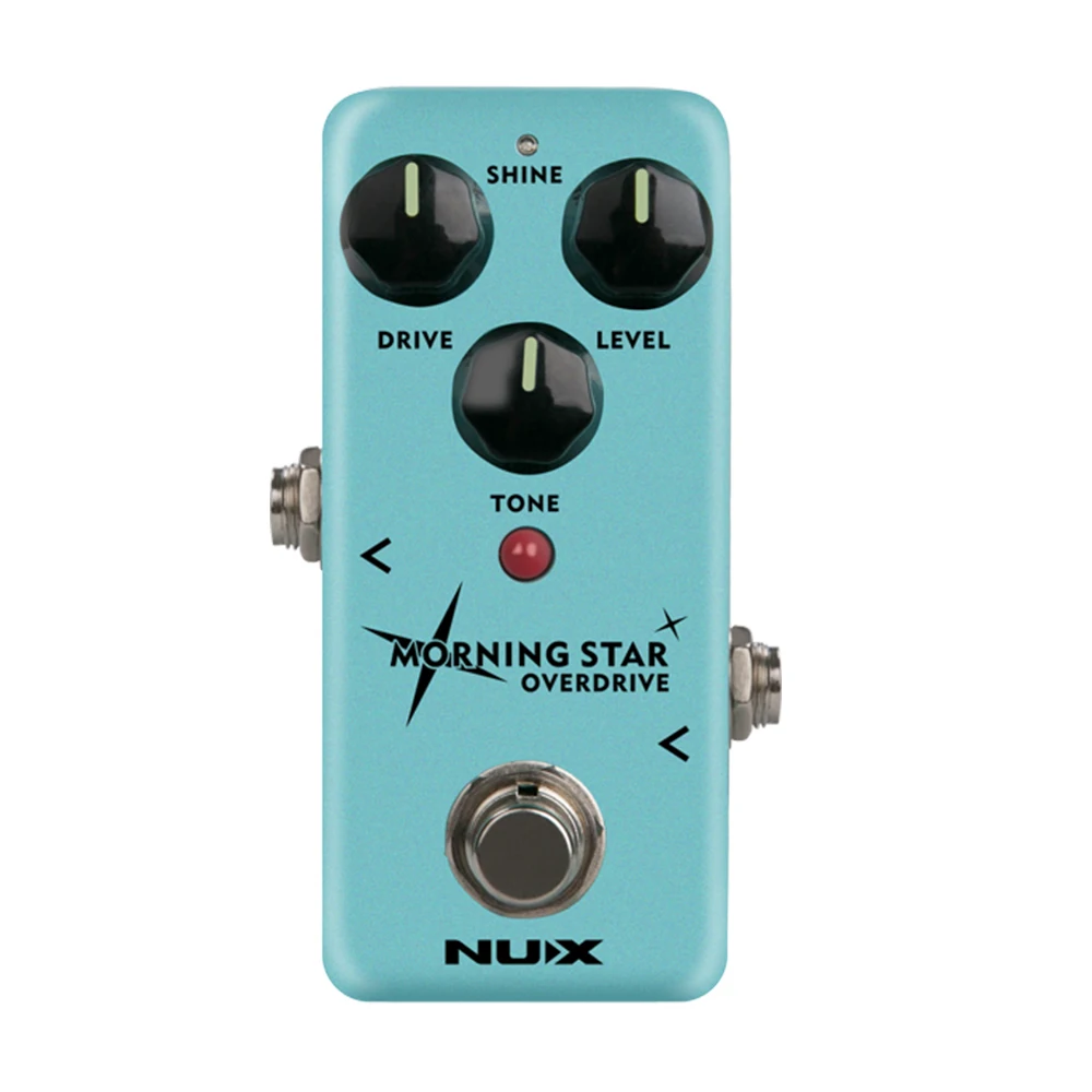 

NUX Morning Star Blue Overdrive Guitar Mini Effect Pedal Warm Analog Distortion