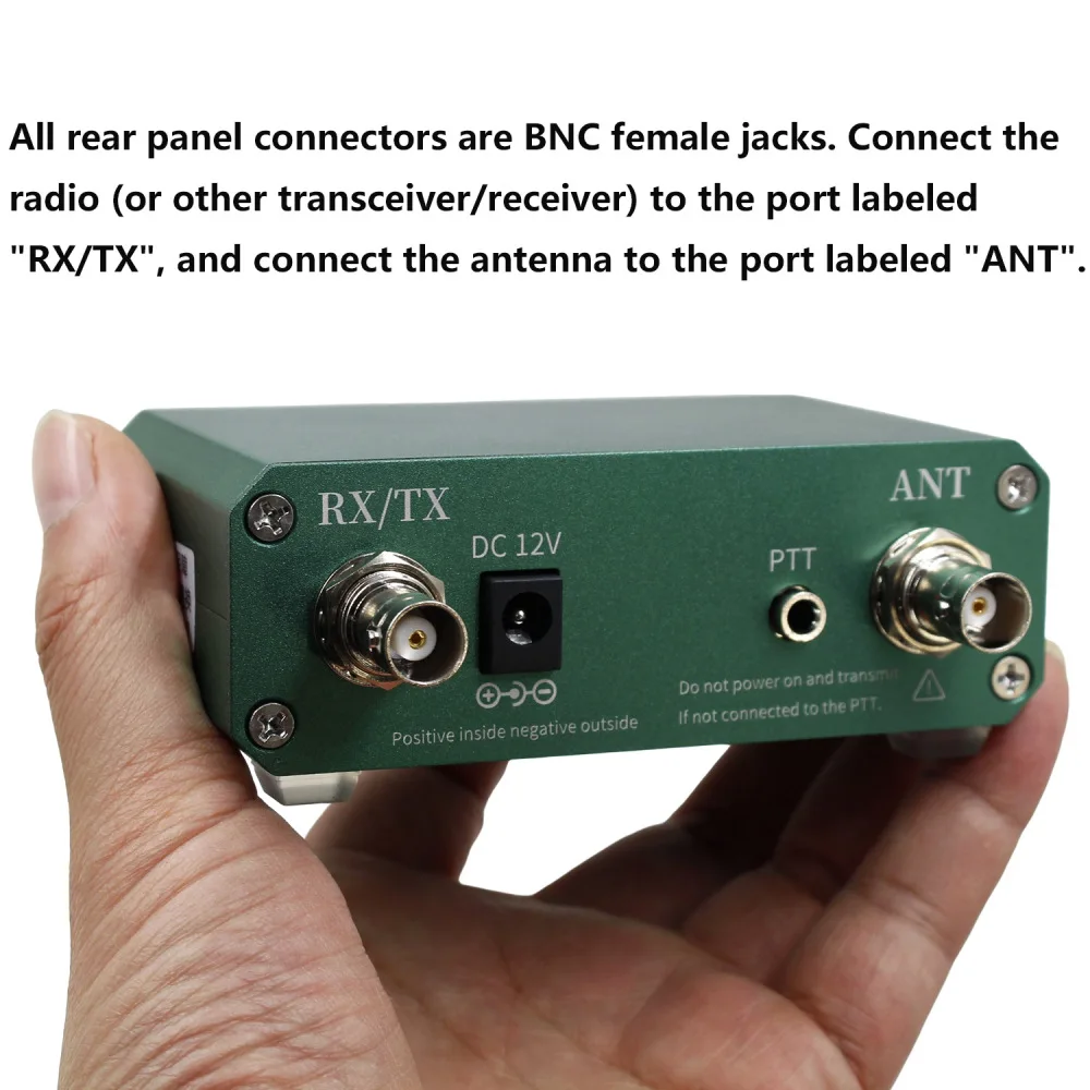 HF Signal Amplifier 3 30MHz Adjustable Gain Shortwave Booster Ham Radio Equipment Transmit Pass Mode Portable Device Gear