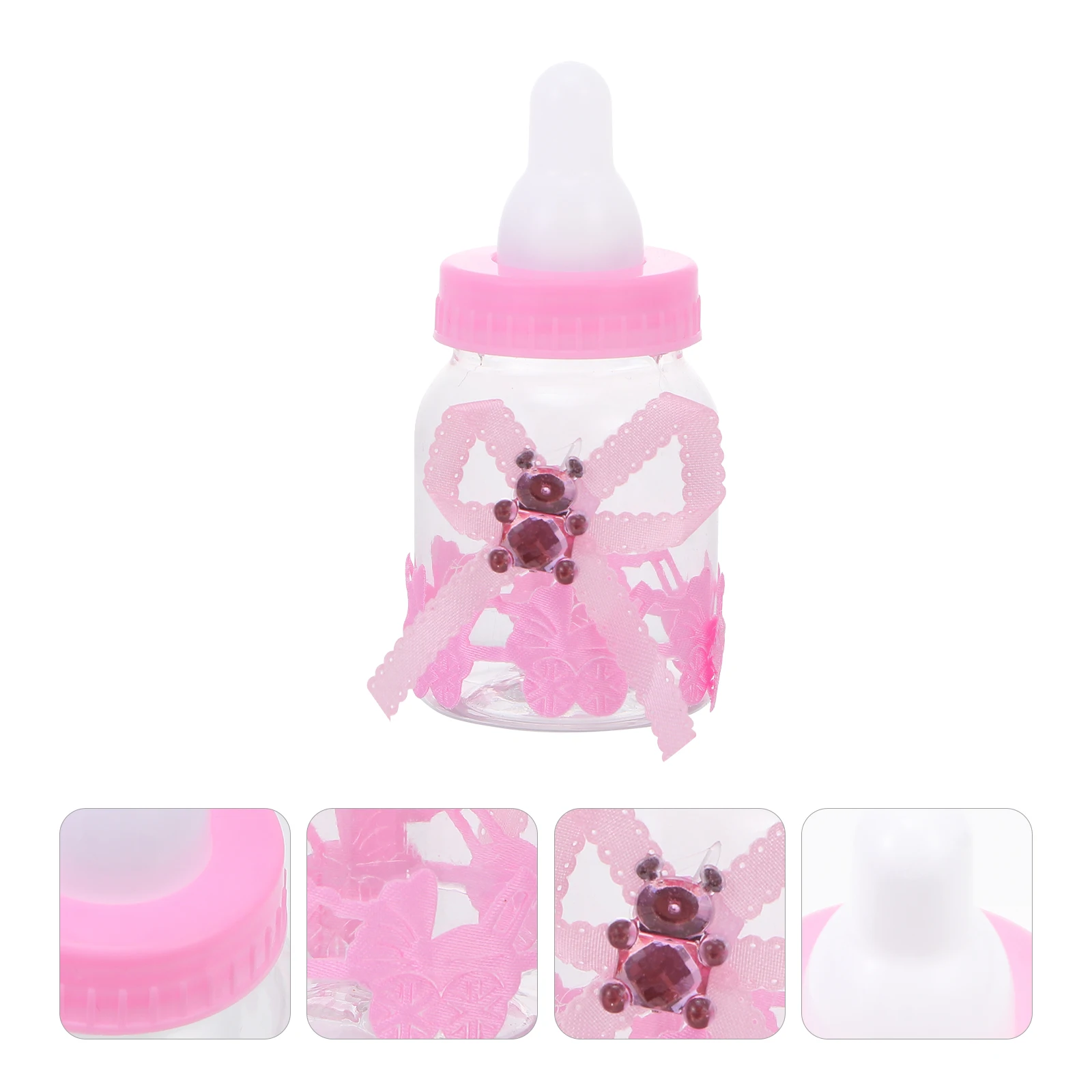 

12 Pcs Gift Box Bear Bottle of Wedding Candy Baby Fabric Chocolate Boxes Packaging