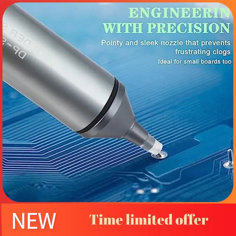 

2 Pcs Solder Sucker No Clog Aluminum Desoldering Pump Solder Suction Device, Heat Resistant Silicone Suction-Nozzle