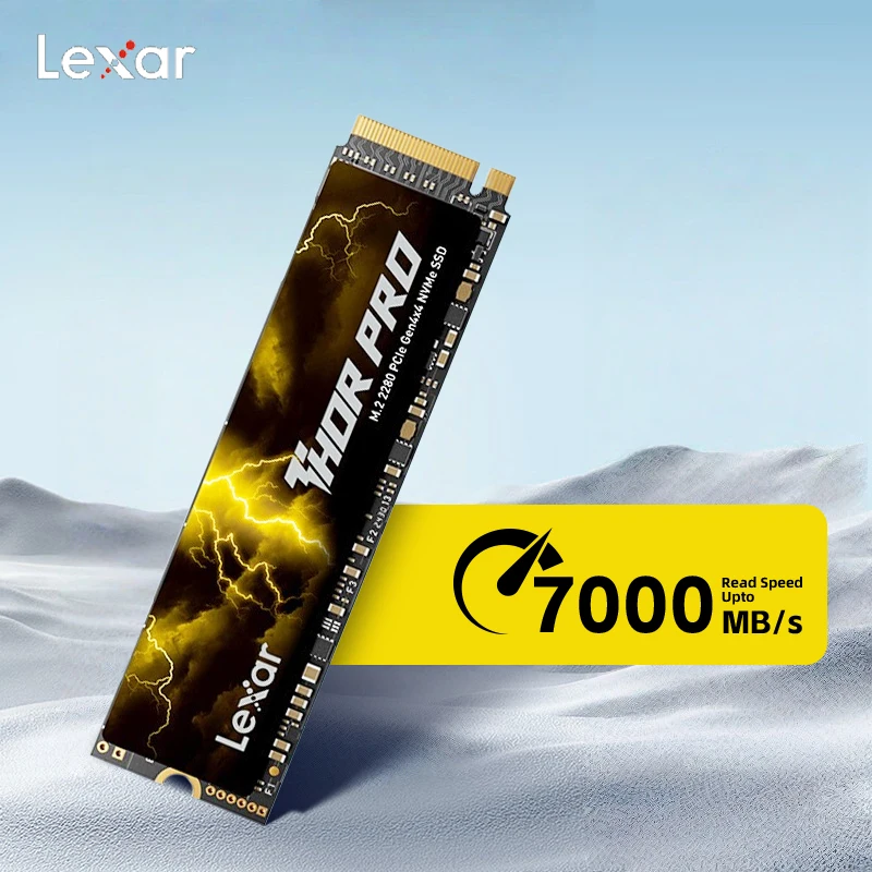 

Lexar SSD THOR PRO 7000MB/s PCIe 4.0x4 NVMe 1TB M.2 2280 Internal Solid State Hard Disk for PC Gamer