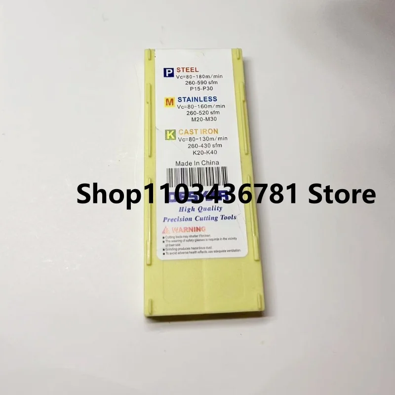 DCMT11T302-MV LF6018 /DCMT11T304-MV LF6018 /DCMT11T308-MV LF6018 CNC turning blade carbide inserts Cutting Tools 10Pcs