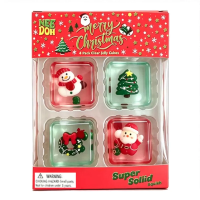 2027 Needoh Halloween Teenie Mini Ice Cube 4Pack Fidger Sensory Toy Blind Box Slow Rebound Anxiety Relief Squeeze Stress Ball view 2
