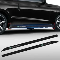 2pcs Car Door Carbon Fiber Side Skirt Sticker Decal Car Accessories For Land Rover Aurora EVQ Range Rover Evoque LR2 3 SVR