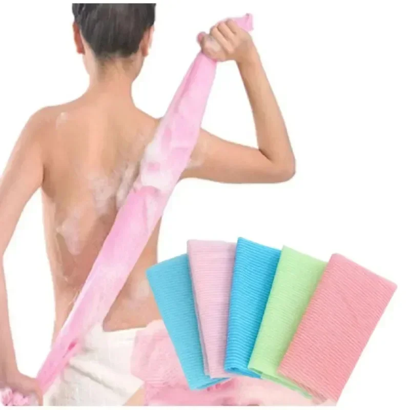 

Japanese Exfoliating Bath Belt Nylon Long Shower Washcloth Bath Brush Body Scrub Back Scrubber Strap Spa Massage Bathing Tools