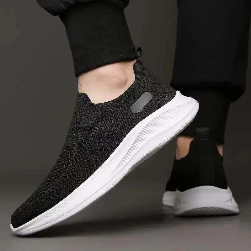 Flying Woven Mesh Casual Men's Shoes Casual Shoes Wear-resistant Non-slip Fashion Breathable and Comfortable Outdoor Large Size