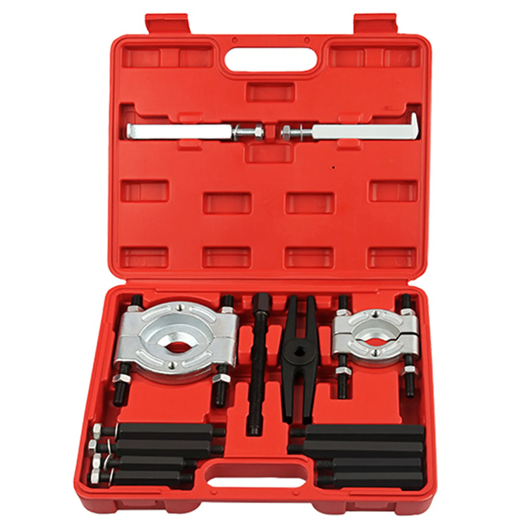 14Pcs Separator Combination Set Bearing Splitter Mechanical Double Disc Puller Chuck Gearbox Outer Bearing Remover Tool with Box