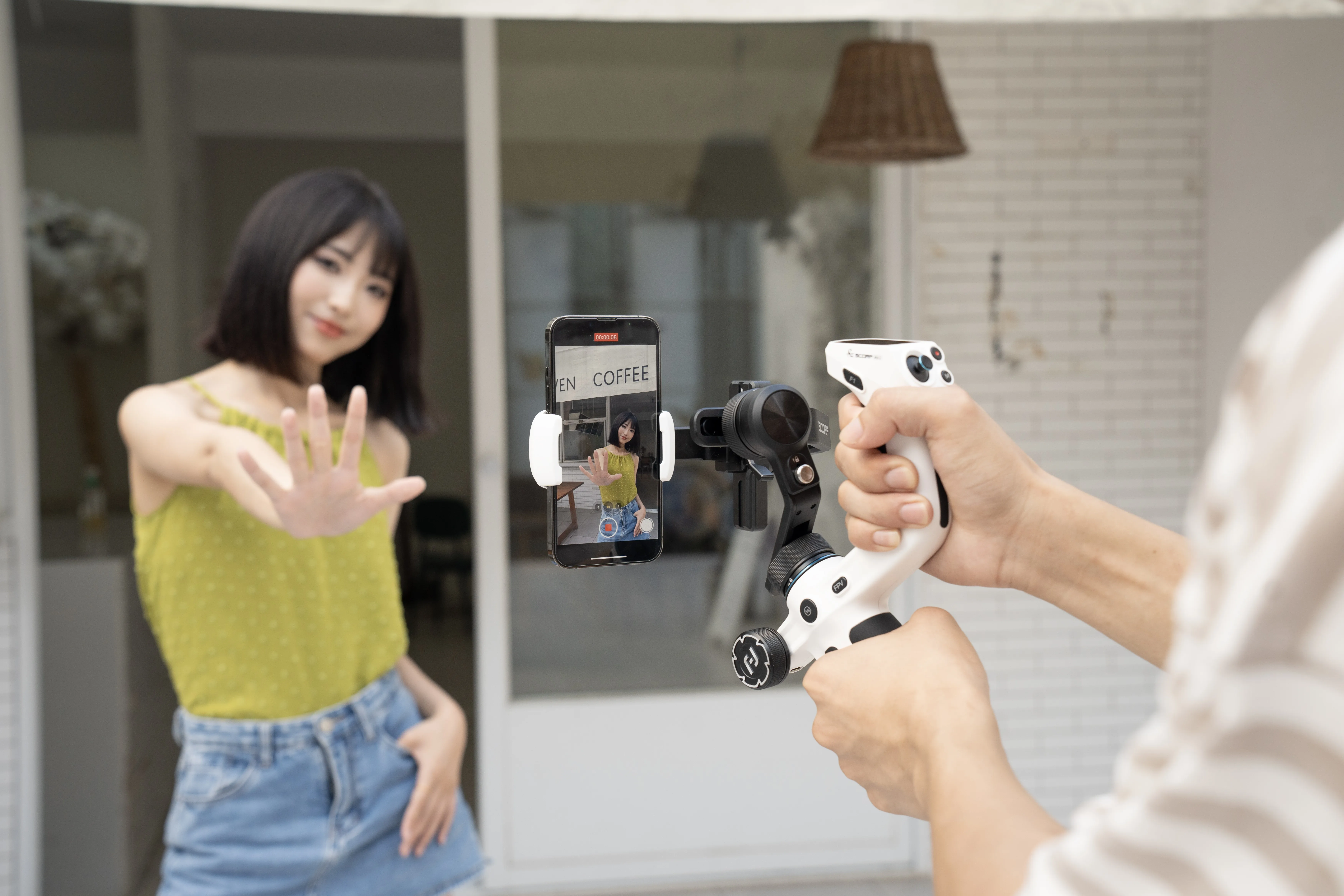 FeiyuTech SCORP Mini 2, für spiegellose Kamera, Action-Kamera, Smartphone, 3-Achsen-Stabilisator für Sony/GoPro/iPhone, AI-Tracking – Detail 6
