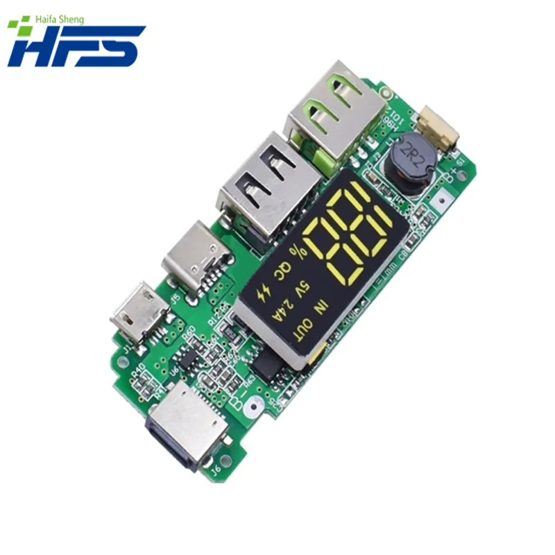 Dual USB 5V 2.4A Micro/Type-C LED USB Mobile Power Bank 18650 Charging Module Lithium Battery Charger Board Circuit Protection