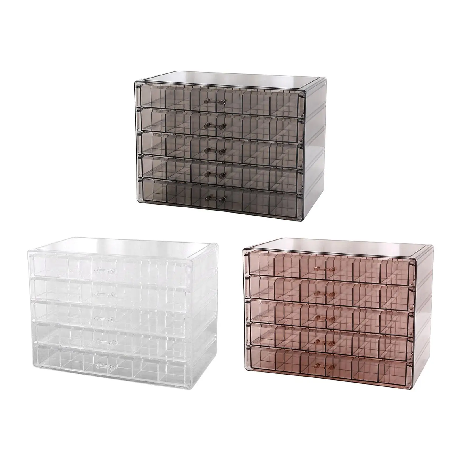 Earring Necklaces Storage Box for Women Girls Multipurpose Empty Jewelry Storage Box Nail Art Rhinestone Glitter Jewelry Case