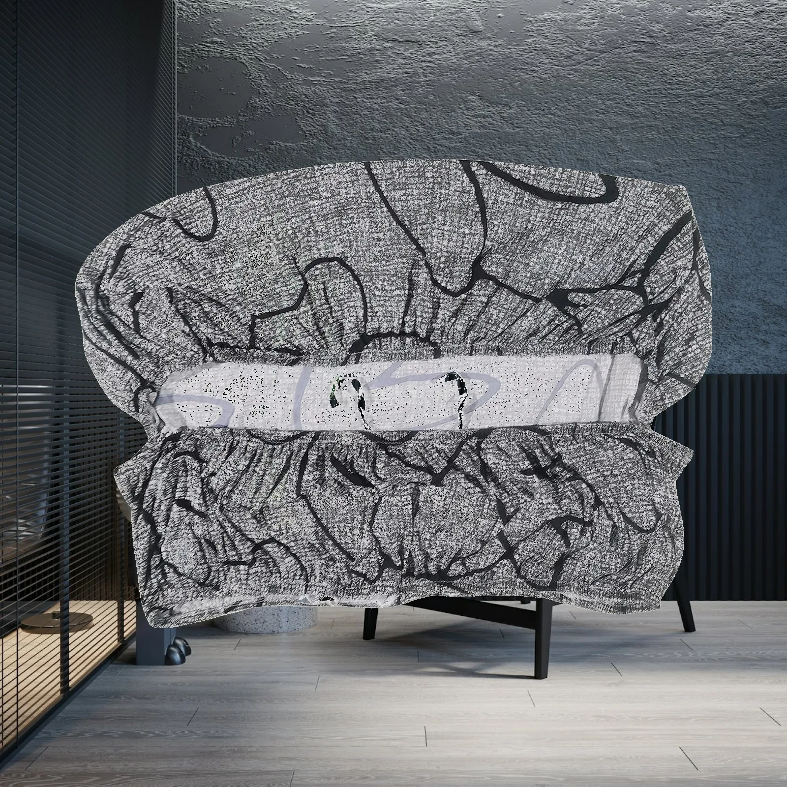 Footrest Stool Slipcover Removable Long Bench Cover for Living Room Decor