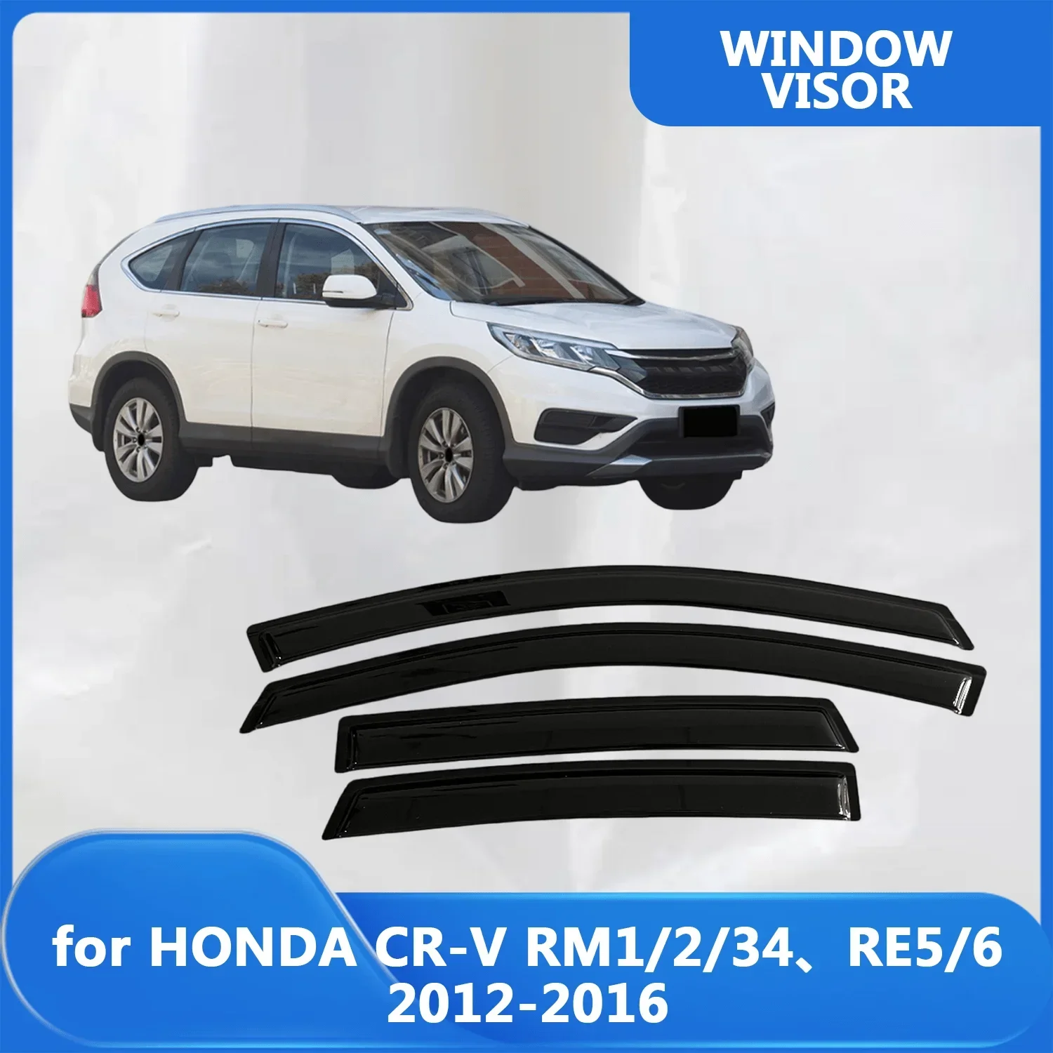

Оконный козырек для HONDA CR-V RM1/2/3/4 RE5/6 2012 2013 2014 2015 2016, ветрозащитные дефлекторы, защита от дождя, дверной козырек, вентиляционные шторы от солнца и дождя