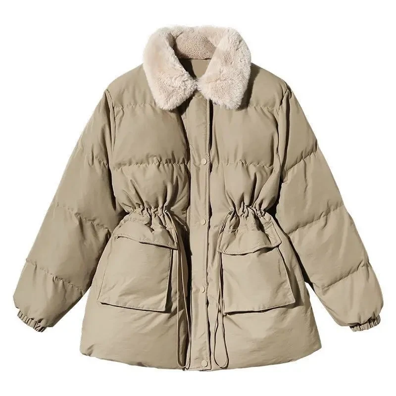 Women's Cotton Jacket Autumn Winter New Style plus Size Design Sensation Cotton Outerwear Popular Trend High-End Feeling