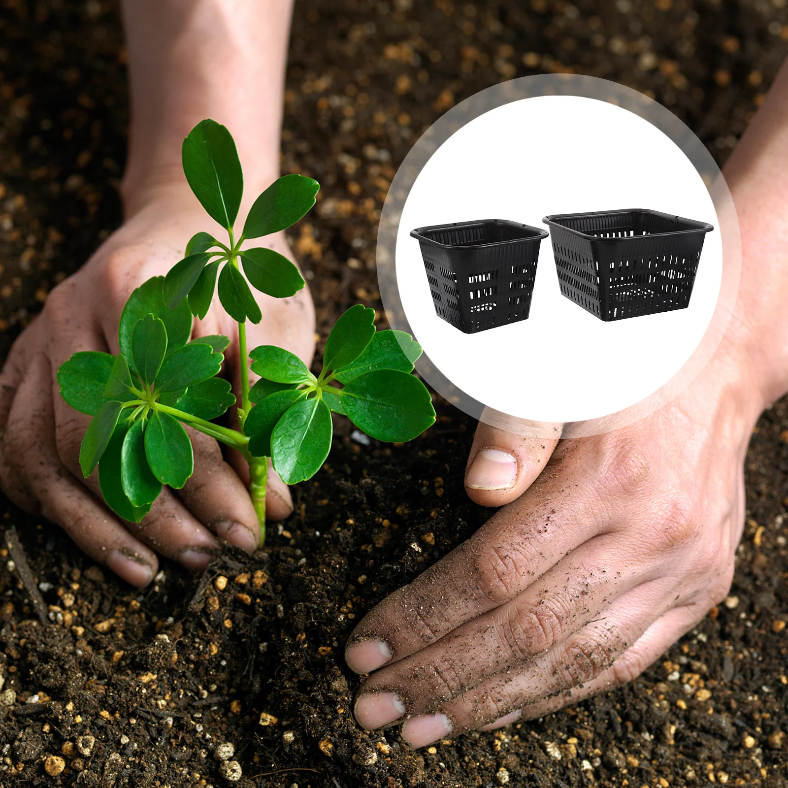 

Цветочный горшок Маленькие горшки с дренажными отверстиями Орхидея Пластиковый детский комнатный горшок для растений