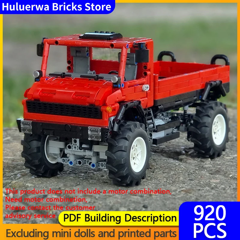 

Модель скоростного гоночного автомобиля MOC, строительные кирпичи, Unimog, внедорожный грузовик, модульная технология, детские праздничные подарки, сборные игрушки, костюм