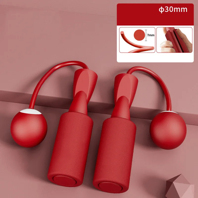Cordless Skipping Rope Fitness Weight-Bearing Fat Burning Slimming Device, Wireless Ball/Long Rope Rapid Speed Skipping Rope
