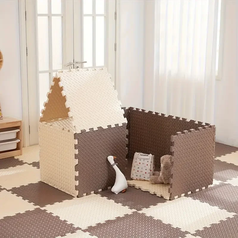 8/16 Stück Schaumstoff-Schutzpolster für den Haushalt, Krabbel-Spielmatten für Babys, Kinder-Puzzle-Spielzeugteppiche, rutschfeste Wohnzimmermatten