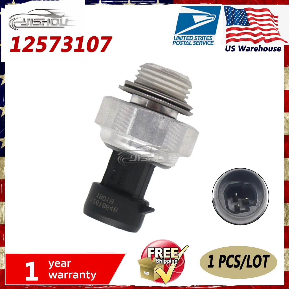 

12573107 New Oil Fuel Pressure Sensor Sender Switch For Buick Chevy For Chevrolet Trailblazer Tahoe GMC 4.8L 5.3L 6.0L 5.7L 6.2L