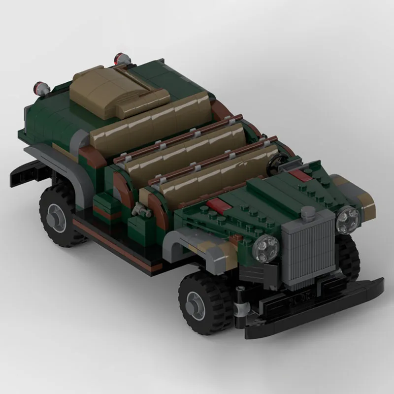 Blocs de construction Moc, vieux véhicule de Transport Jeep, technologie de modèle, blocs de construction modulaires, jouet cadeau pour enfants, ensemble de bricolage d'assemblage