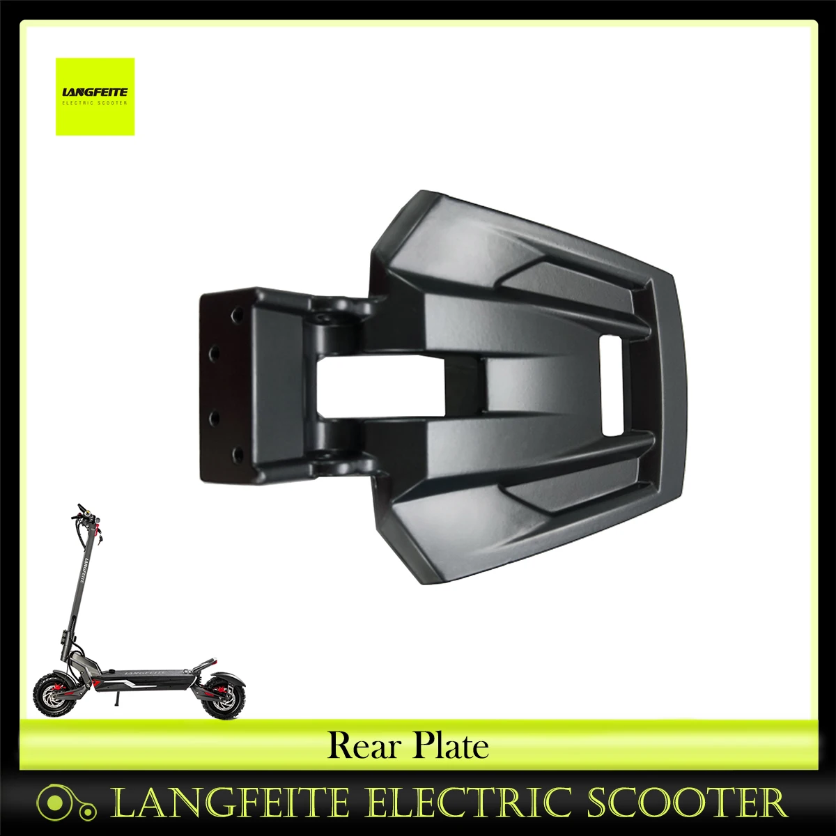 Pedal de soporte de placa trasera ORIGINAL LANGFEITE para accesorios de patinete eléctrico C1, estante de almacenamiento esquinero, reparación de piezas de repuesto
