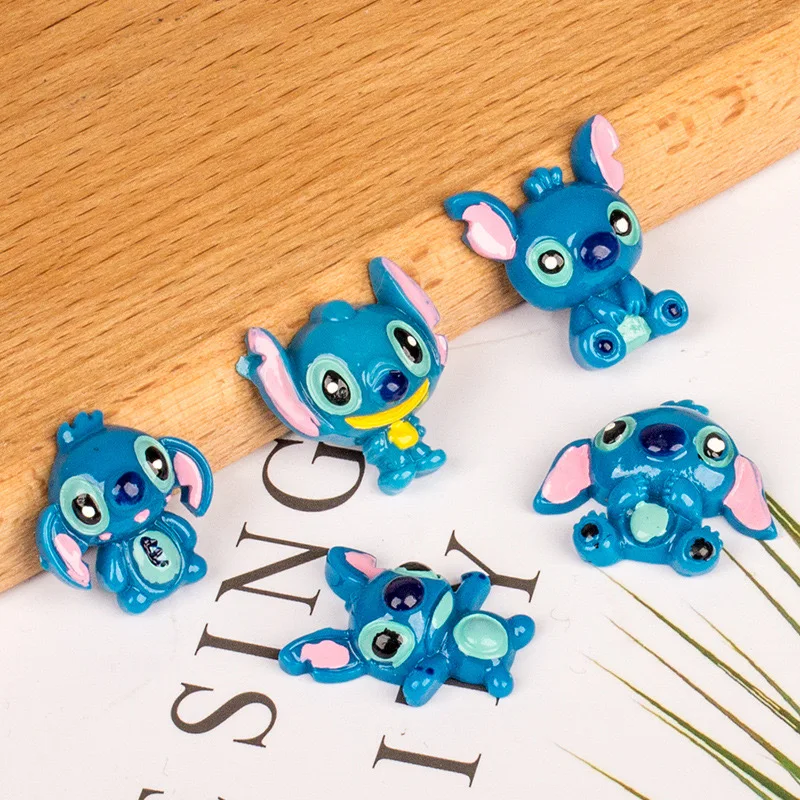 10 Pcs New Mini Kawaii Cartoon Big eared monster Series Resin Scrapbook Diy Jewelry Hairpin Craft Decoration Accessories