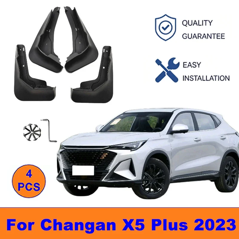 

4Pcs Mud Flaps For Changan X5 Plus 2023 - Splash Guards Front&Rear Wheel Fender Mudguards Car Exterior Protection Accessories