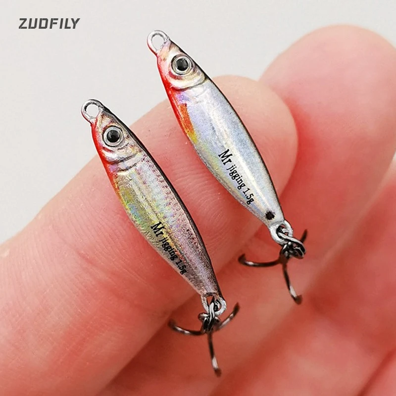 1.5/3/5g Micro Metal Jig Bait Iron Plate Baits 3D Mini VIB Lure Casting Spoon Fishing Sequin Lure for Fishing Tackle Accessories