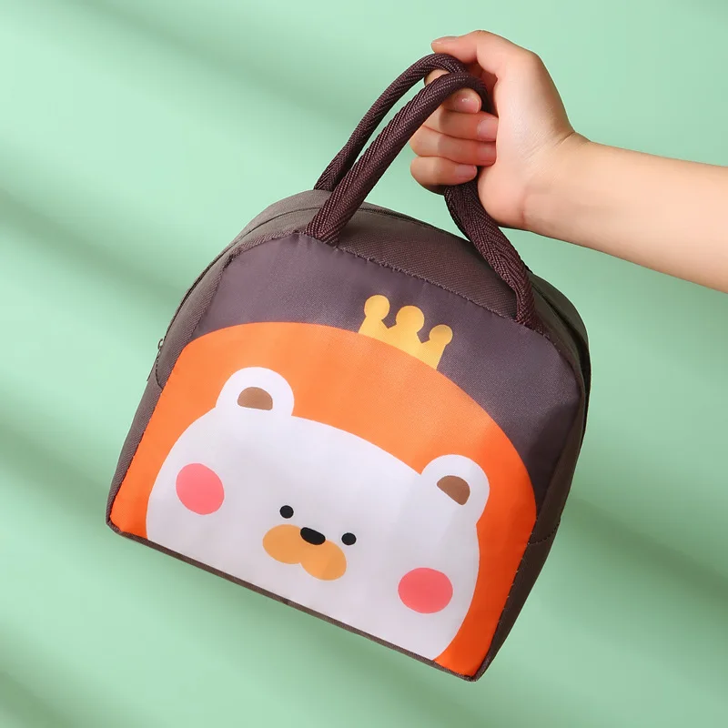 Children Lunch Bag Cartoon Insulated Bags Student Lunch Box for Women Portable Thickened Lunch Bag for Women Mother Kids Bags