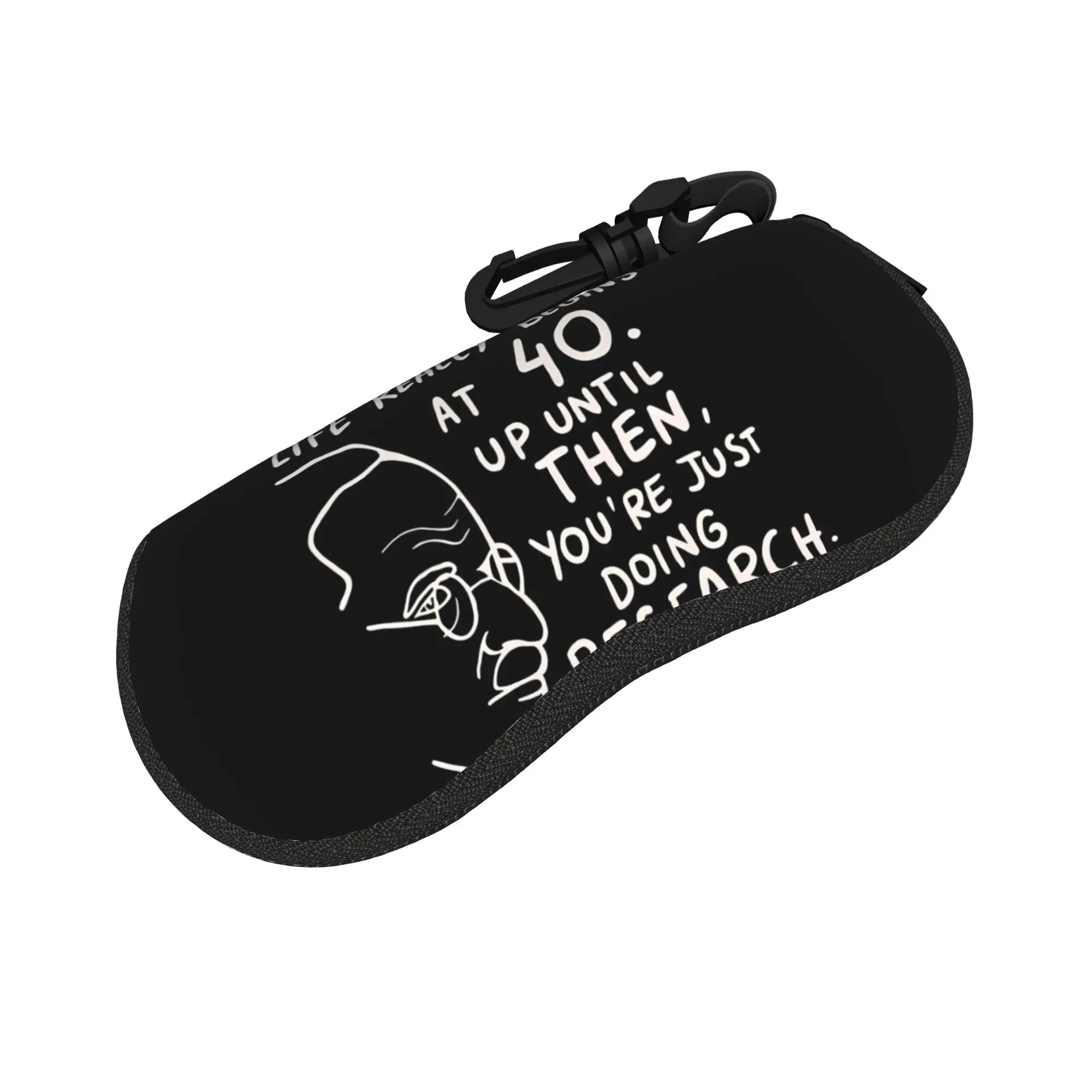 Carl Gustav Jung Quote Glasses Case Men Women  Sunglasses Pouch Retro Zip Eyewear Box Pocket Eyeglass Protector