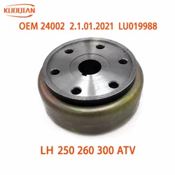 Conjunto de ROTOR de volante, cubierta de bobina MAGNETO compatible con LINHAI MAJESTY YP250 250 260 300 ATV QUAD GO KART 24002