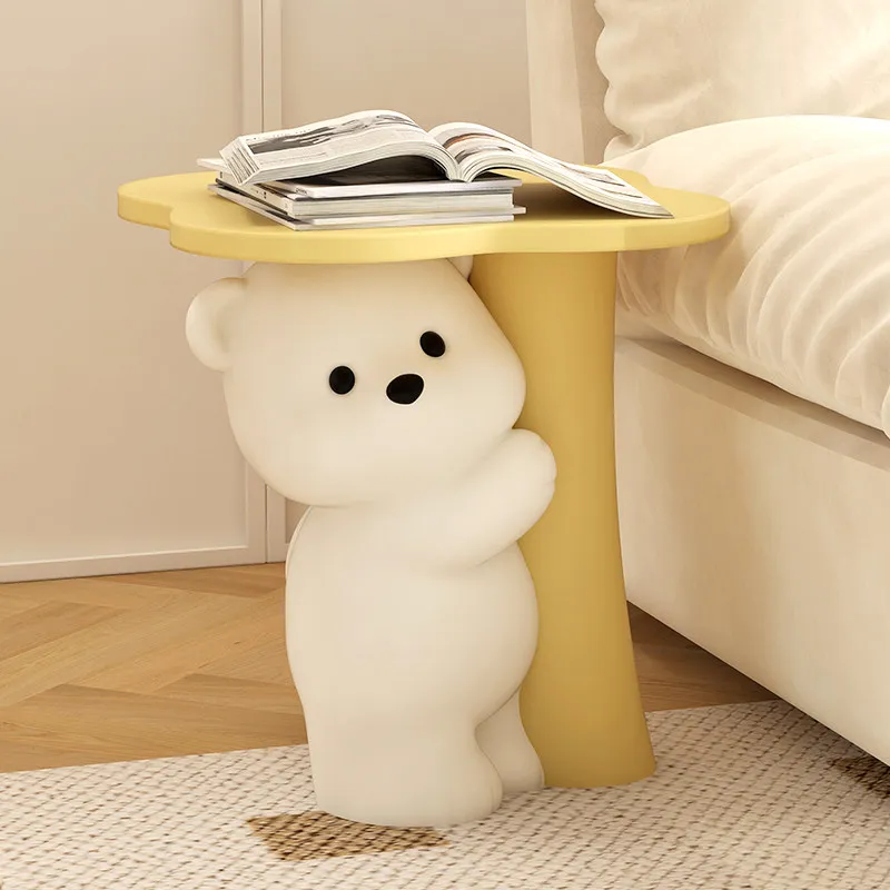 

Bear coffee table living room ornament floor rack sofa side bedside table instead of cute creative home decoration