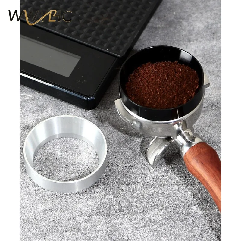Magnetic Anti-static Coffee Powder Ring 51mm 58mm Universal Espresso Grinder Dosing Funnel Suitable for Home, Cafe and  Shop Use