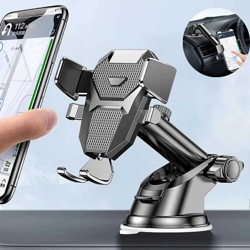 Auto-Handyhalterung mit langem Arm, Saugnapf, Schwerkraft-Handyhalterung für iPhone, Huawei, Xiaomi
