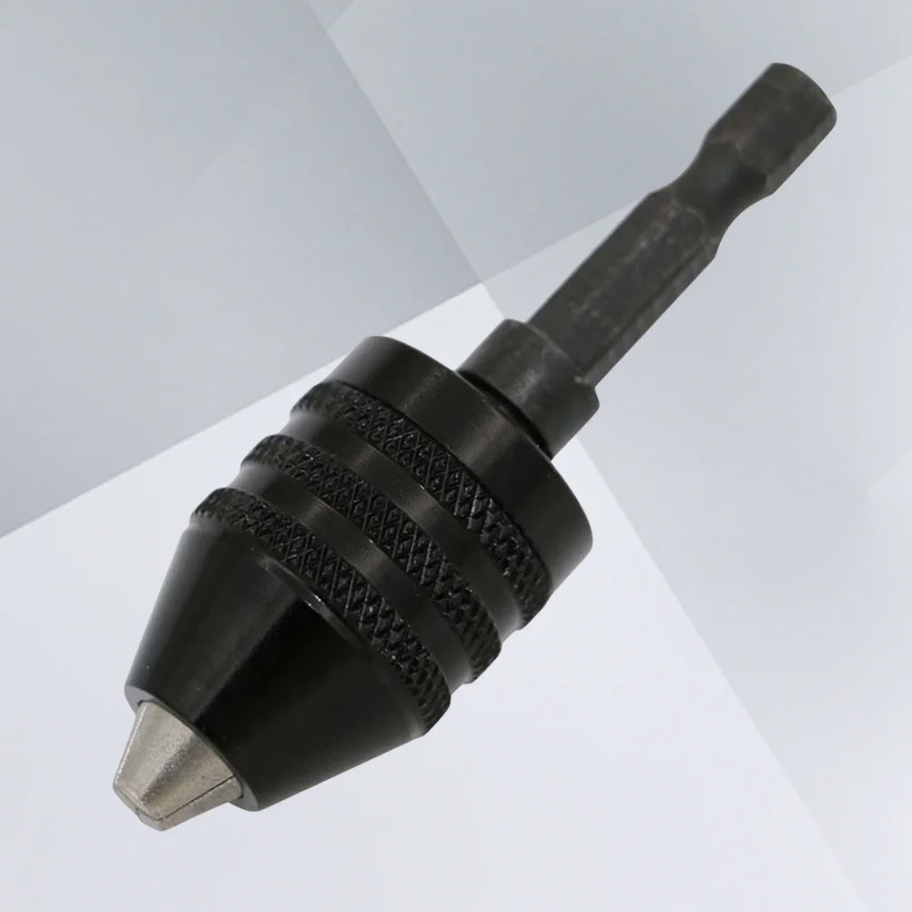 

Mini Keyless Drill Chuck Adapter Converter Locks Drill Bits 0.3-8mm Durable Aluminum Alloy Impact Driver Chuck Key