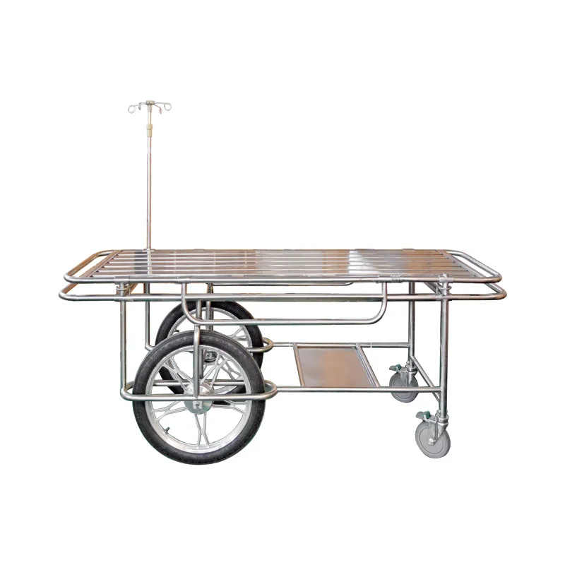 

Stainless steel medical transfer vehicle, thickened stretcher , hospital outpatient ambulance, gastroscopy room examination bed