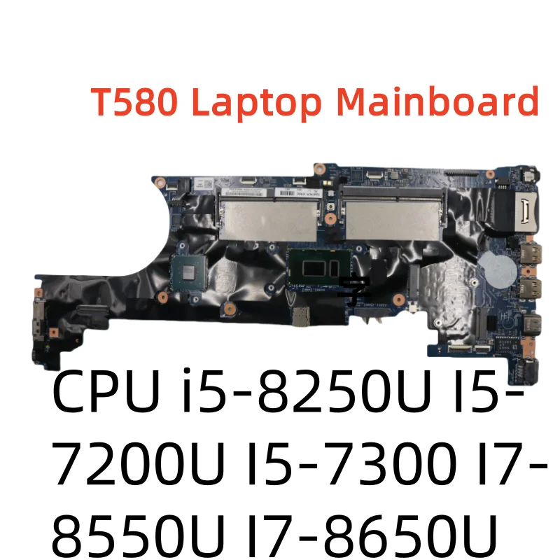 

100% тест, материнская плата для ноутбука LTS-2MB 17812-1 для процессора ThinkPad T580 i5-8250U I5-7200U I5-7300 I7-8550U I7-8650U 01YR262 01YR240