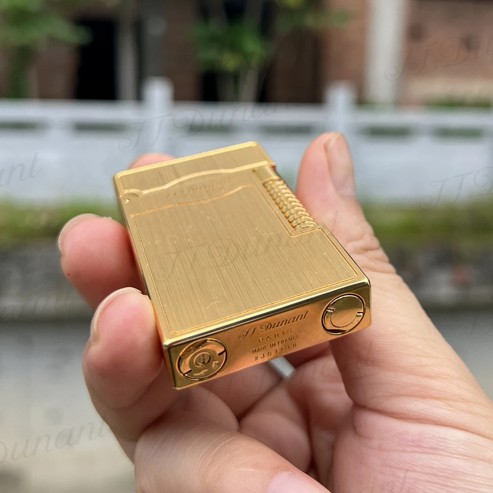 New Arrive JT Dunant Lighter Ping Sound Smoke Gadgets Metal Drawing Design Cigar Accessories Best Birthday Gift to Someone