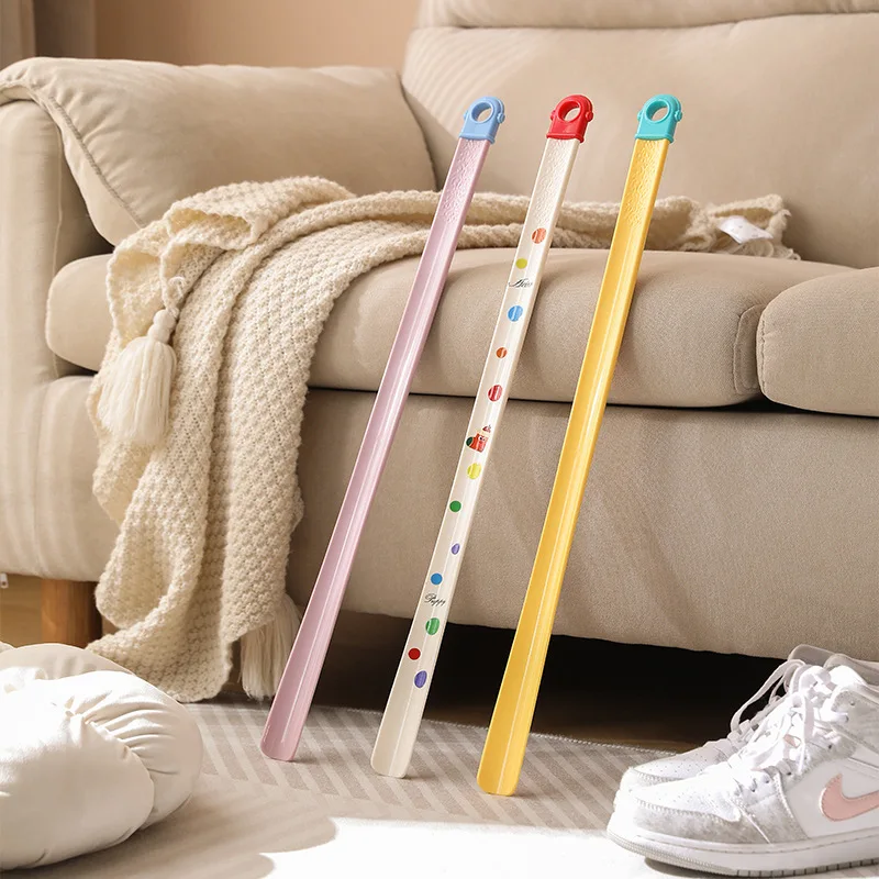 

63CM Plastic Extra Long Shoehorn Hotel Household Shoe Wearer Shoes Lifter Lazy Does Not Bend Shoe Draw Helper Shoe Horn