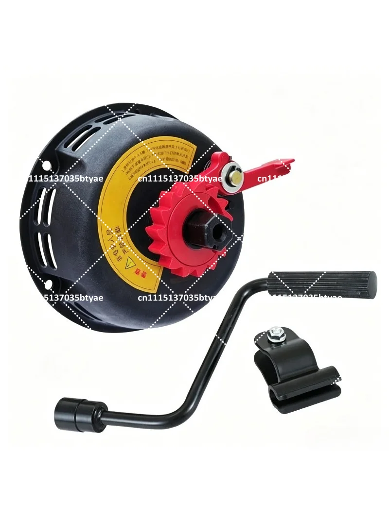 Hand-Cranked 168/170F Engine Starter Micro Tiller Sprayer Water Pump Generator Plastic Case No-Pull Starter for Easy Operation