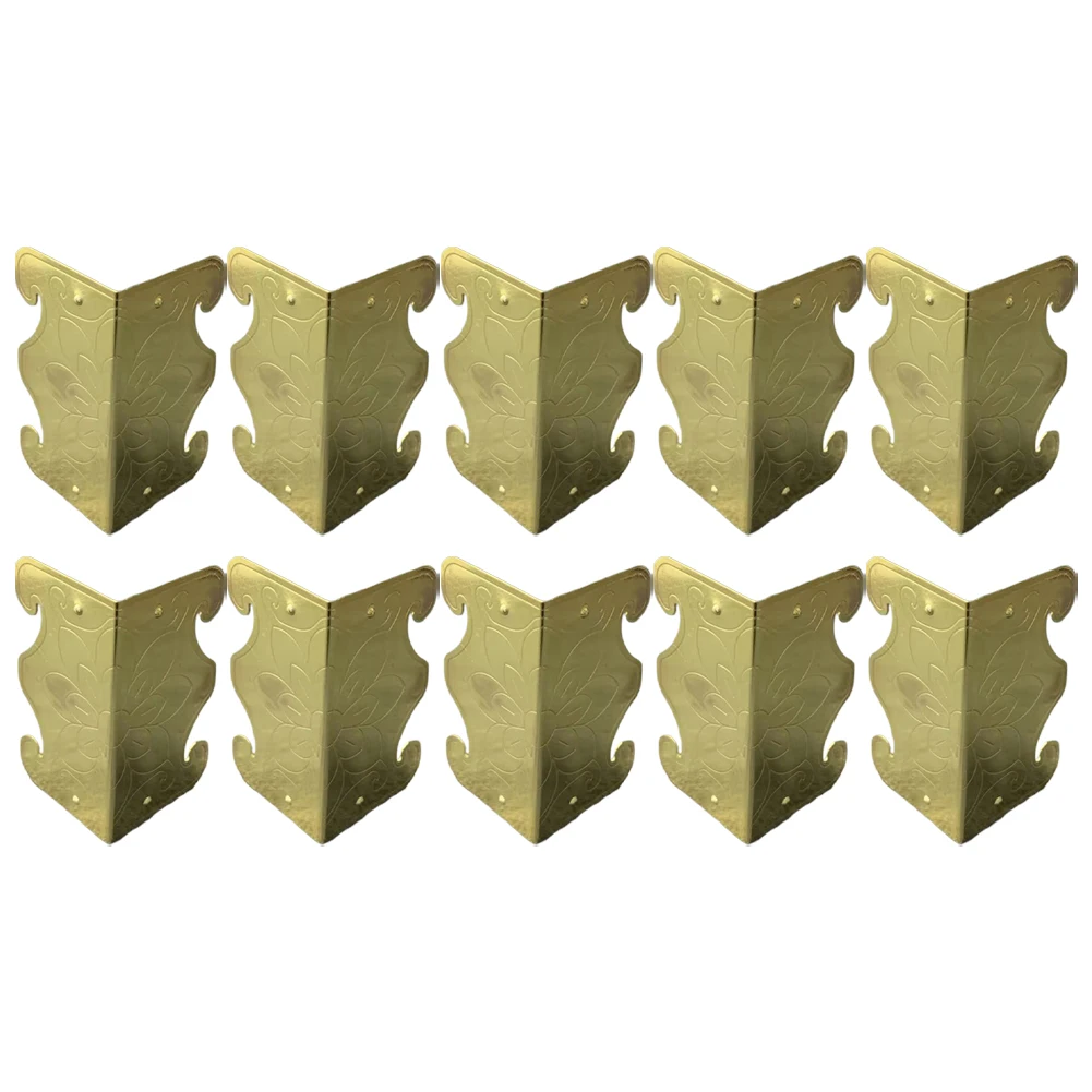 Easy Install Decorative Corner Brackets Bracket Support Jewelry Box Hardware Antique Bronze Brackets Protective Functionality
